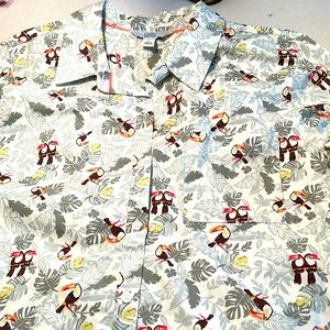 Bird pattern shirt